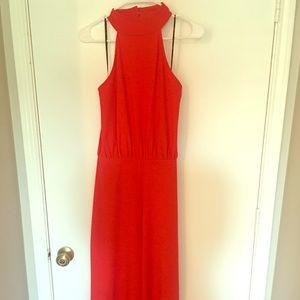Red Backless Jumpsuit